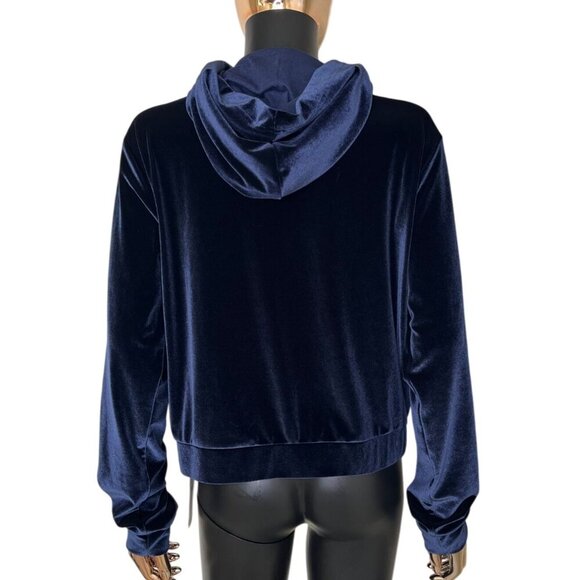 Fabletics Donna Velour Zip-Up Hoodie – Navy Blue – Size Large NWT - Picture 4 of 9